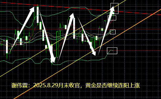 10淘金-謝偉霖：2025.8.29月末收官，黃金是否繼續連陽上漲
