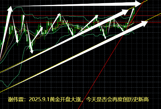 10淘金-謝偉霖：2025.9.1黃金開盤大漲，今天是否會再度創歷史新高